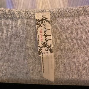 NEVER WORN Free People Grey Cozy Bodysuit